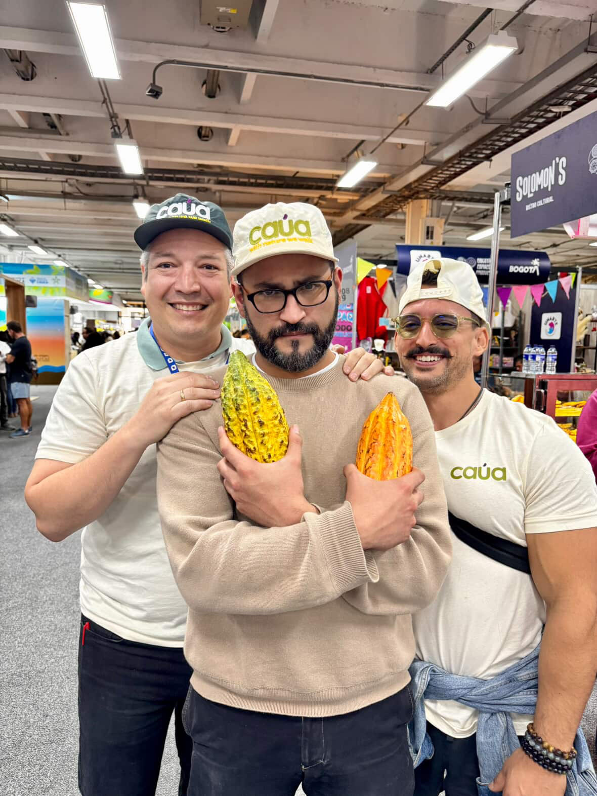 David, Amaury y Lucho — fundadores Caúa