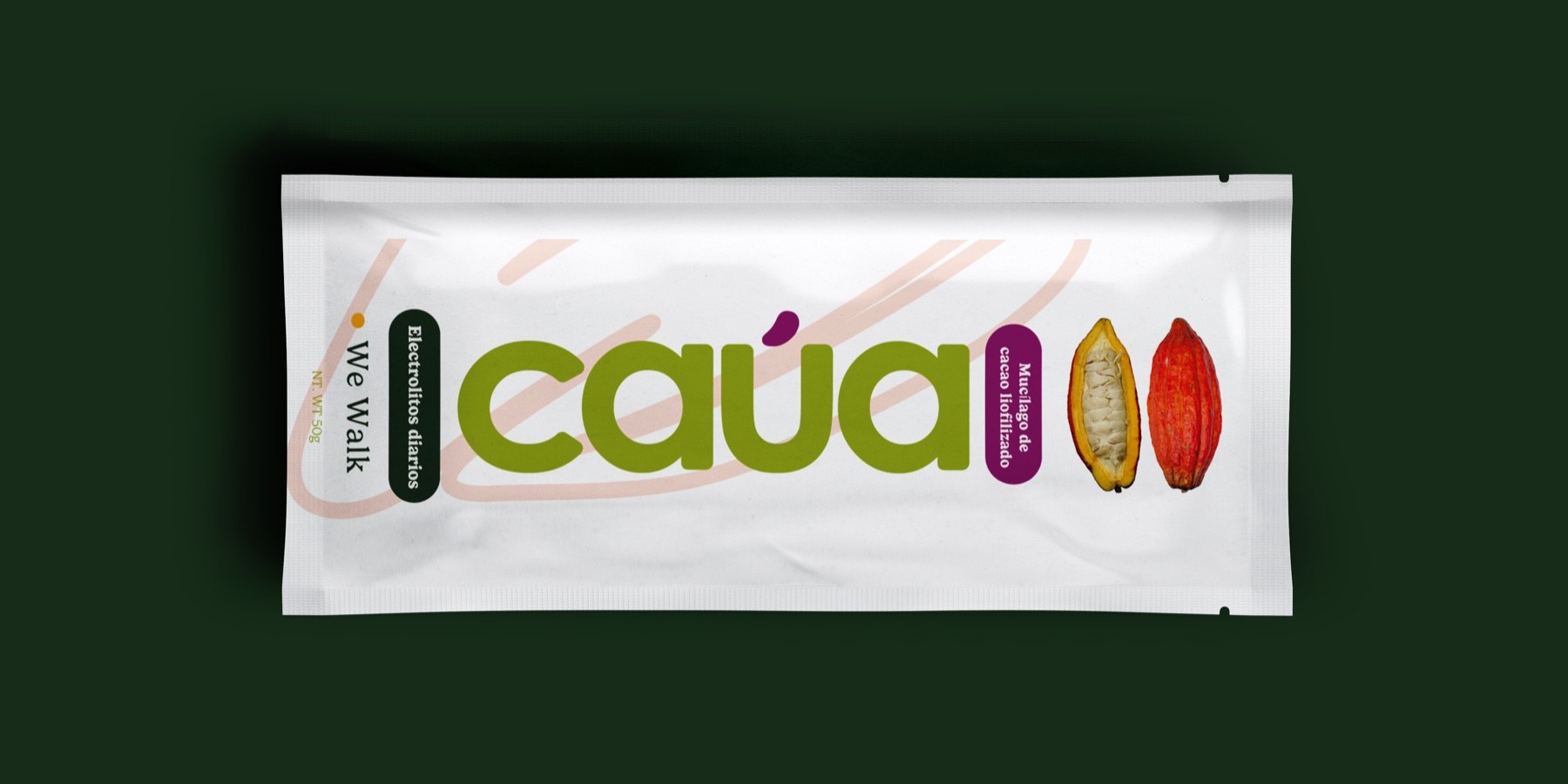 Caúa Electrolitos — mucílago de cacao liofilizado 50g